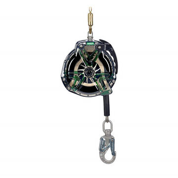 Self-Retracting Lifeline, 400 lb, 30 ft lg, Clear, Stainless Steel