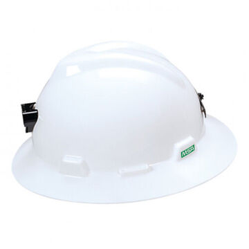 Slotted Cap, 6-1/2 to 8 in Fits Hat, White, Polyethylene, Fas-Trac® III, C