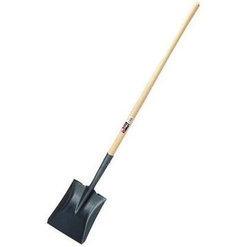 Square Mouth Long Handle Shovel, 47 In Lg Handle, 11-1/2 In Lg, 9-5/8 In Wd Blade, Steel Blade