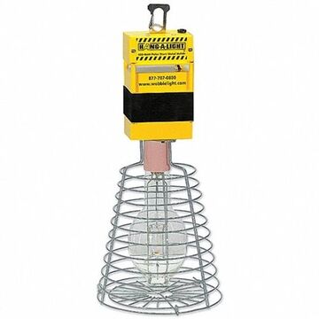 Temporary Job Site Light, 400 W, 120 VAC, Screw-In Base