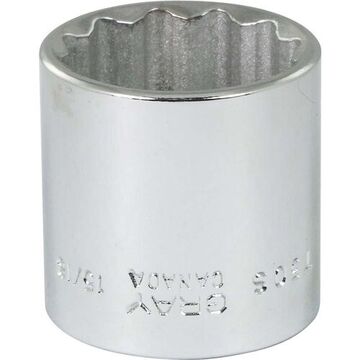 Standard Length Socket, 3/8 in Drive, Square, 12-Point, 15/16 in Socket