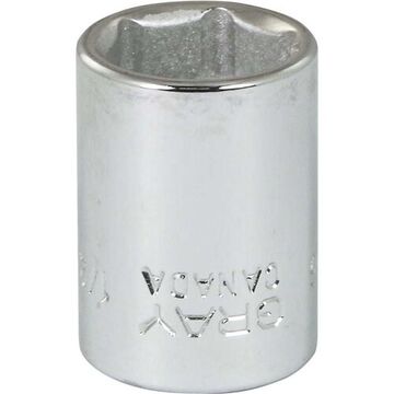 Standard Length Socket, 3/8 in Drive, Square, 6-Point, 1/2 in Socket