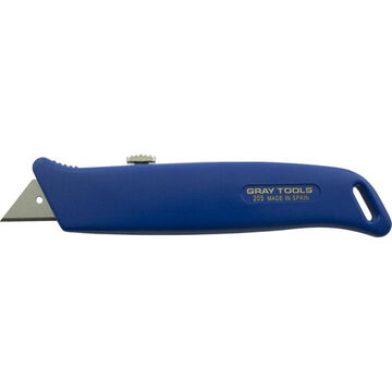 Retractable Trimming Knife, 2 in lg, 6-1/2 in lg, Ergonomic, Stainless Steel