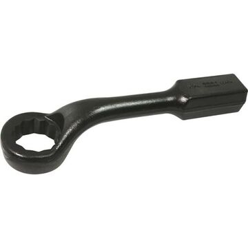 Box End Offset Striking Face Wrench, 2-3/16 in Opening, 12-Point, 14 in lg, 45 deg