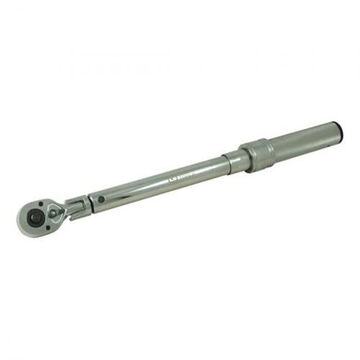 Micro Adjustable Torque Wrench, 3/8 in Opening, 16.6 in lg, 80 ft-lb