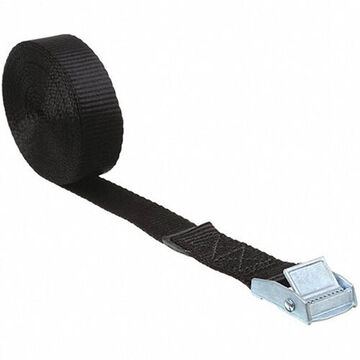 Cargo Tie Down Strap, 330 lb, 15 ft lg, Cam Buckle, Polyester