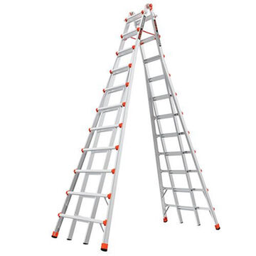 Step Ladder, 11 ft-7 in ht Ladder, 300 lb, Type IA, Aluminum