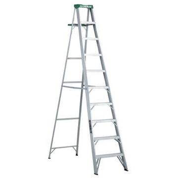 Medium Duty Step Ladder, 91-5/16 in ht Ladder, 225 lb, Type II, Aluminum