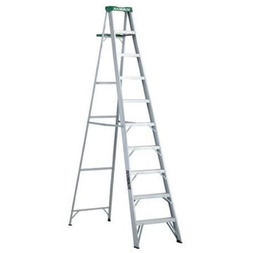 Medium Duty Step Ladder, 11 ft-4 in ht Ladder, 225 lb, Type II, Aluminum