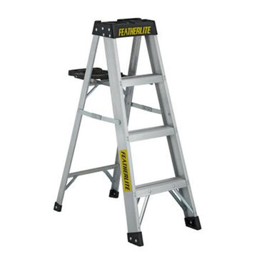 Extra-Heavy Duty Step Ladder, 45-5/8 in ht Ladder, 300 lb, Type IA, Aluminum