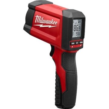 Thermometer Infrared, -22 To 1022 Deg F, +/-1.8% Accuracy, 12:1, 0.96 Fixed, 9 V Alkaline