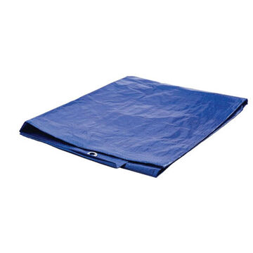 Heavy Duty Tarp, 10 Ft Lg, 20 Ft Wd, 3 Mil Thk, Polyethylene