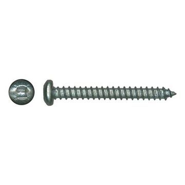 Tapping Screw, #8 Screw, 2 in lg, Square Socket, Carbon Steel