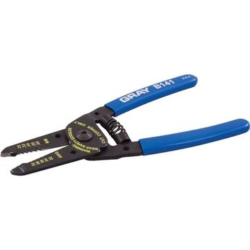 Regular Wire Cutter/Stripper, 22 to 30 AWG, 6 in lg
