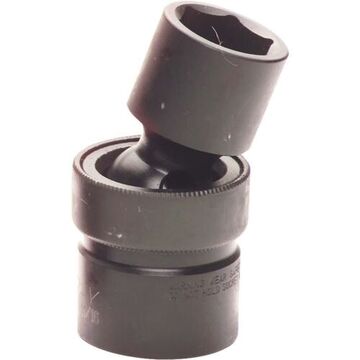 6-Point Standard Length Universal Joint Socket, 1/2 in Drive, 10 mm Drive, 65 mm lg, 360 deg