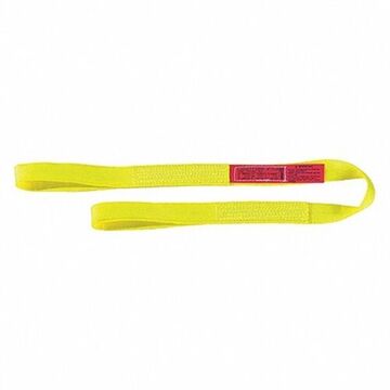 Élingue en toile à œil plat, 2 pouce de largeur, 8 pied de longueur, 6 400 lb, Nylon, Type 3
