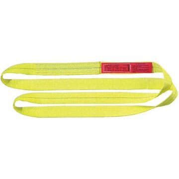 Endless Web Sling, 1 in wd, 4 ft lg, 3200 lb, Polyester, Type 5