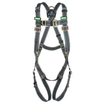 Full-Body Welder Harness, Extra Small, 310 lb, Black, Kevlar