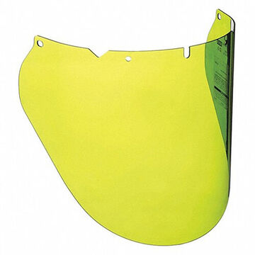 General Purpose Visor, Green, Polycarbonate, 9.25 in ht, 18 in wd Visor