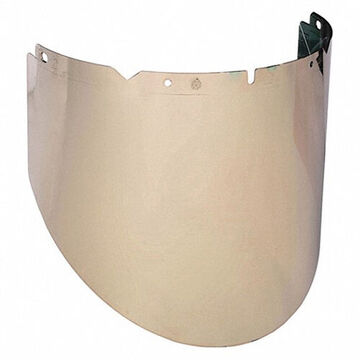 Visor Moulded, Clear, Polycarbonate, 241 Mm Ht, 450 Mm Wd Visor