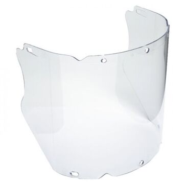 Moulded Visor, Clear, Propionate, 235 mm ht, 457 mm wd Visor