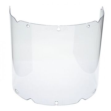 Moulded Visor, Clear, Propionate, 235 mm ht, 457 mm wd Visor