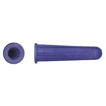 Concrete Conical Wall Anchor, #10-12 x 1, 1 in lg, Plastic