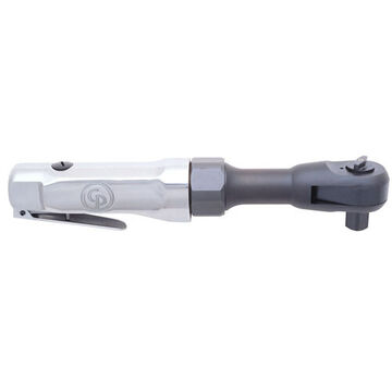 Air Ratchet Wrench, 1/2 In Opening, Ratcheting, 254 Mm Lg, Aluminum