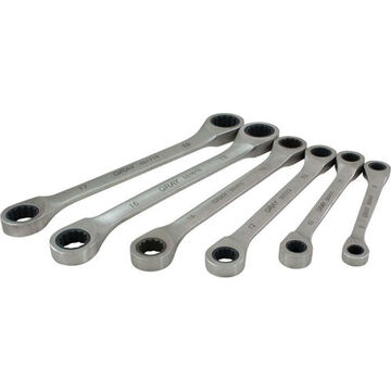 Ratcheting Wrench Set, 6-Piece, Stainless Steel