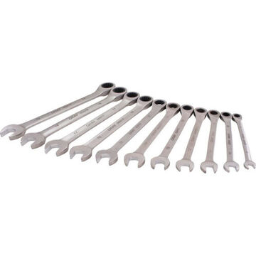 Ratcheting Wrench Set, 11-Piece, Stainless Steel