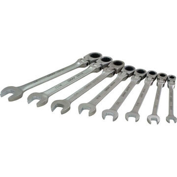 Combination Wrench Set, 8-Piece, Stainless Steel