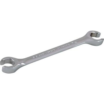 Flare Nut Wrench, 3/8 X 7/16 In Opening, 6-point, 6 In Lg, 15 Deg