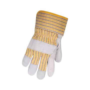 Gloves Medium-duty Leather, Large, Yellow