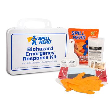 Biohazard Spill Kit W/ Wall Mount Case