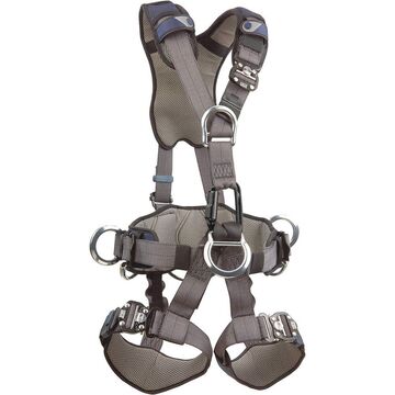 Rope Access/Rescue Harness, Medium, 420 lb Polyester Aluminum D-Ring, Zinc Plated Steel Buckle