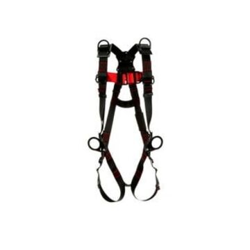 Work Positioning Safety Harness Full Body,  Small, Zinc Plated Steel D-ring, Chest, Torso And Leg Buckle Black, 420 Lb, For Painting