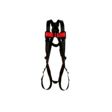 Safety Harness Full Body, Work Positioning, X-large, Zinc Plated Steel D-ring, Chest Buckle, Torso Buckle And Leg Buckleblack, 420 Lb, For Assembly