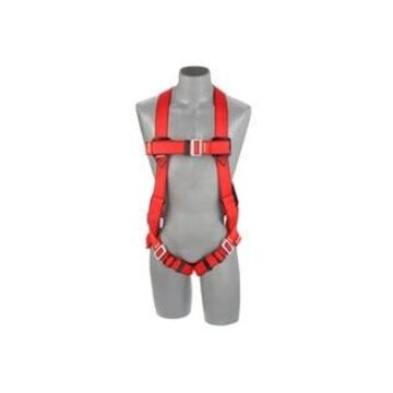 Welderssafety Harness, Full Body,  Medium/large, Steelred, 420 Lb, For Hot Work