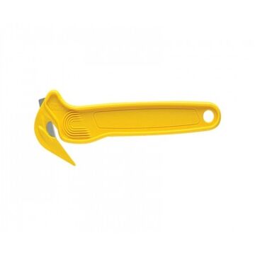 Film Cutter, Disposable, Universal , Plastic, High Visibility Yellow, Enclosed, Ergonomic