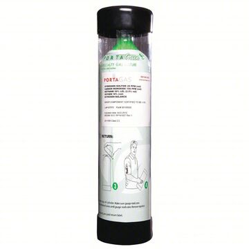 Calibration Gas Cylinder, 100 L, 3-1/2 in Dia, 12-1/2 in ht Cylinder, 1000 psi