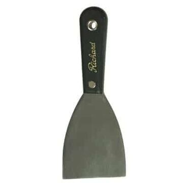 Flexible Putty Knife, 7.88 in x 3 in x 0.05 to 0.065 in Blade, High Carbon Steel Blade, Polypropylene Handle, Black