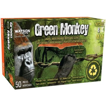 Glove  Disposable Green Monkey 6 Mil Orange