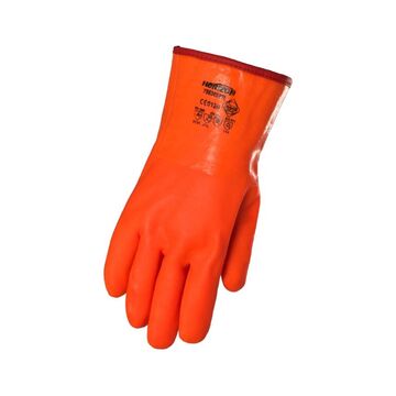 Coated Gloves, Large, Orange