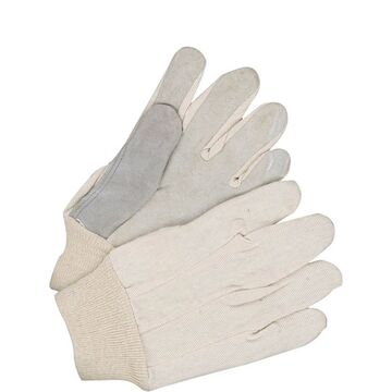 Gants en cuir, taille unique, blanc