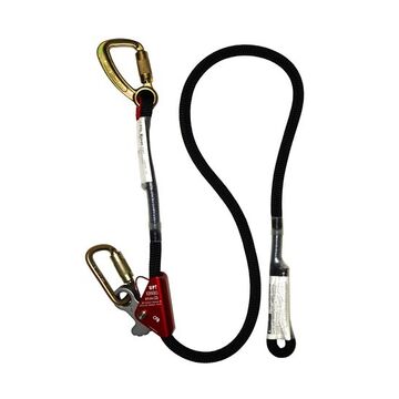 Adjustable Positioning Lanyard, Polyester/Nylon Rope, Snap, 6 ft