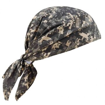 Evaporative Cooling Bandana Triangle Hat, Acrylic Polymer Cotton, Camo