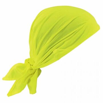 Evaporative Cooling Bandana Triangle Hat, Acrylic Polymer Cotton, Lime