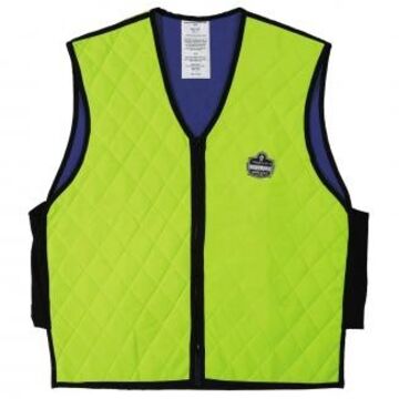 High-Visibility Safety Vest, Nylon, Lime, 2X-Large