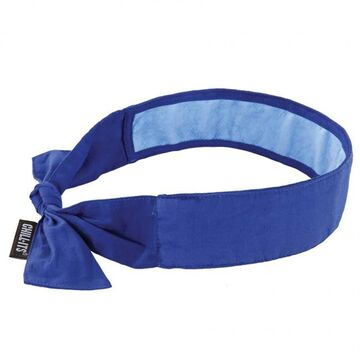 Evaporative Cooling Bandana Headband, Poly Vinyl Alcohol, Solid Blue