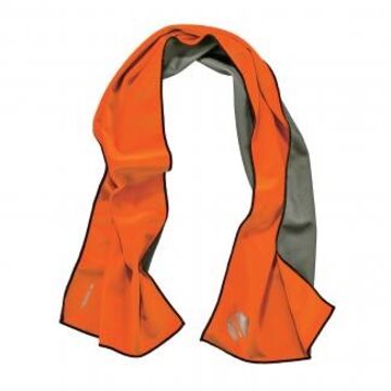 Evaporative Cooling Towel, Microfiber, 9.8 in x 40.9 in, Orange